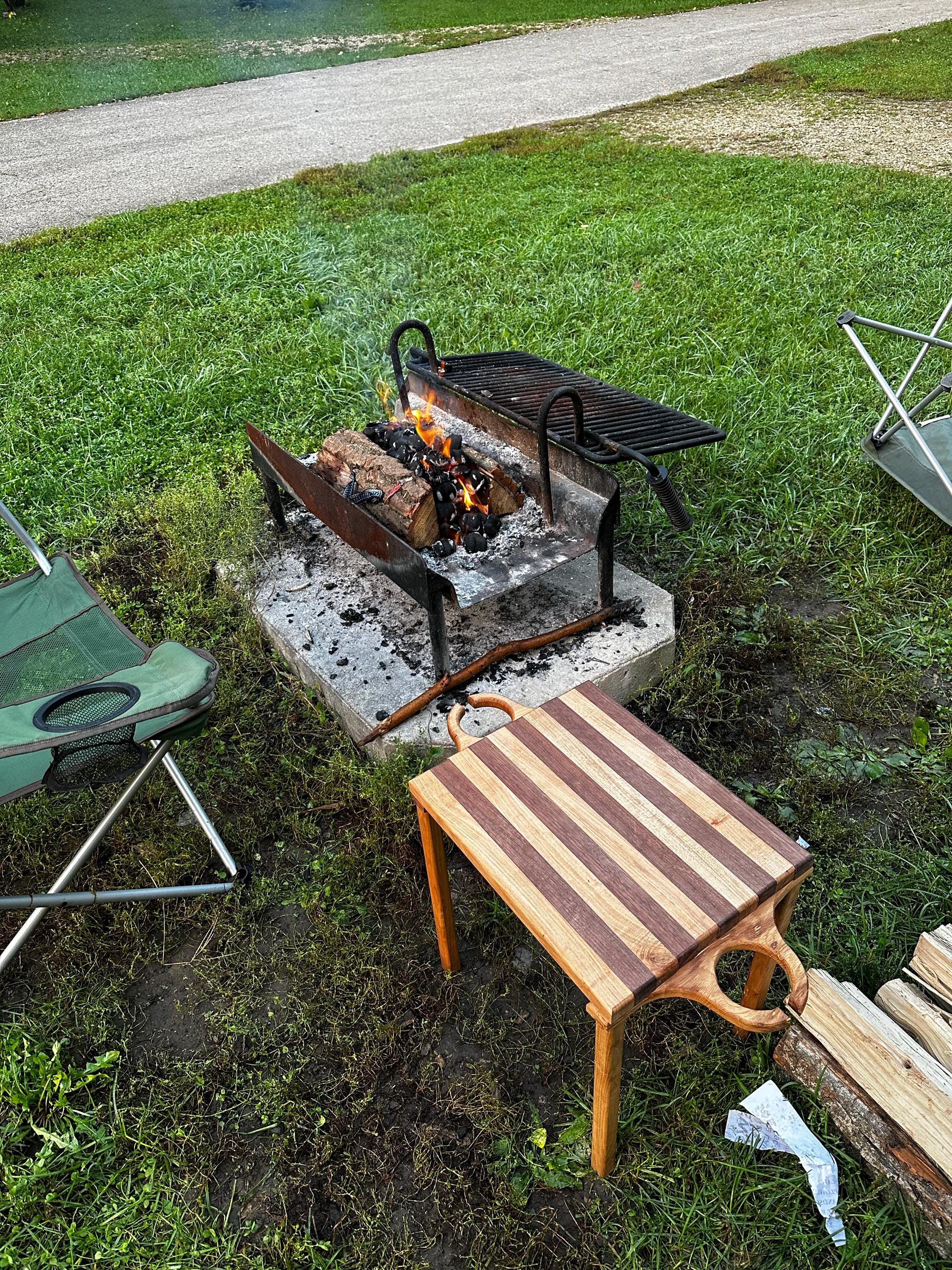 Hardwood Camping/event table. Wooden Party table. Picnic Table. Portable table.