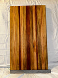 Cutting board made from reclaimed wood. Cherry, Black gum, and Oak